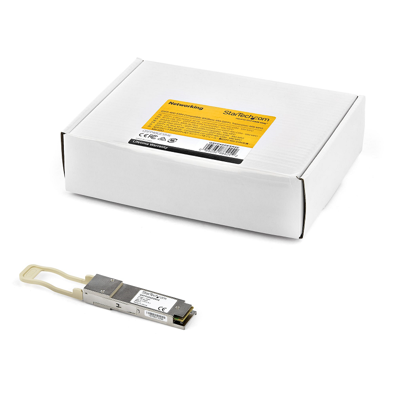 StarTech QSFP40GSR4ES 40GbE Multimode Fiber MMF Optic Transceiver 150m